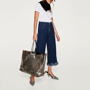 NWT Forever 21 Wide-Leg Cropped Jeans